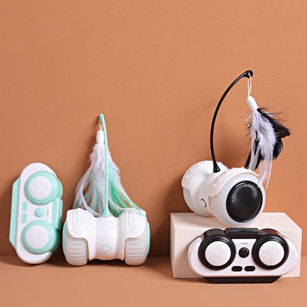 

cat toys toy robot feather electric windmill pet interactive automatic play structure for cats games interesting products