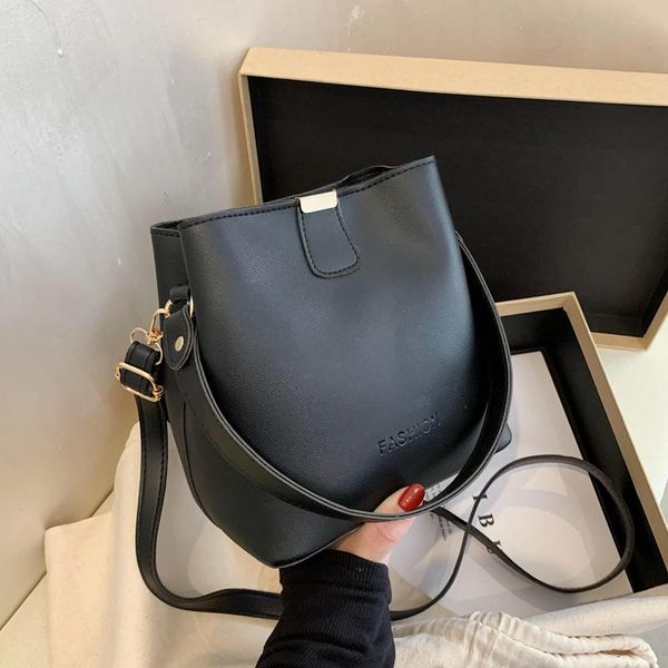 

evening bags women's crossbody bag pu leather fashion shopping trend handbag multifunctional bucket messenger female tote