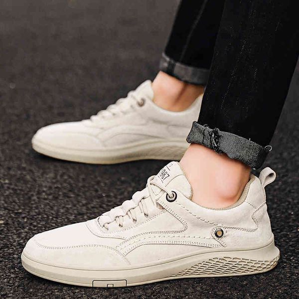 

dress shoes men fashion cow suede leather breathable autumn flats lace up comfortable casual men outdoor sneakers s5a, Black