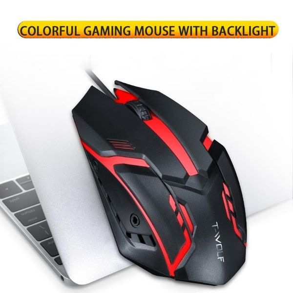 

mice wired mouse usb colorful luminous desknotebook general gaming computer rgb pc gamer completo steelseries