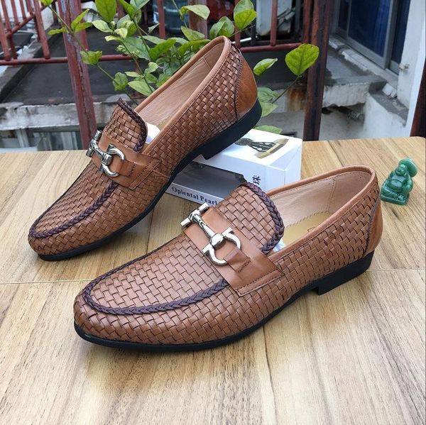 

dress shoes men's leather business formal wear shoe fashion large size cowhide comfortable oxfords, Black