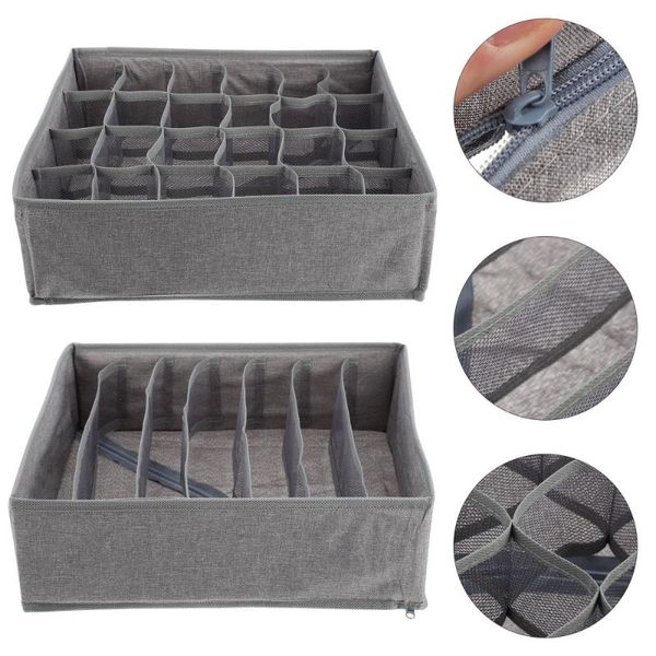 

storage drawers 2pcs underwear box divided case finishing for bedroom