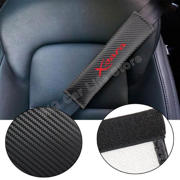 

safety belts & accessories car belt cover for xsara pu leather seatbelt shoulder cushion protection automobiles seat pad