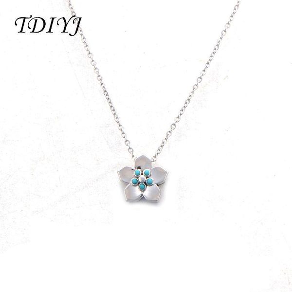 

design flower slide charms pendant necklace women jewelry keeper as gift for girl 1pcs necklaces, Silver