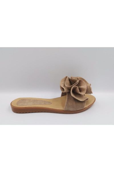 

slippers beige with rose, Black