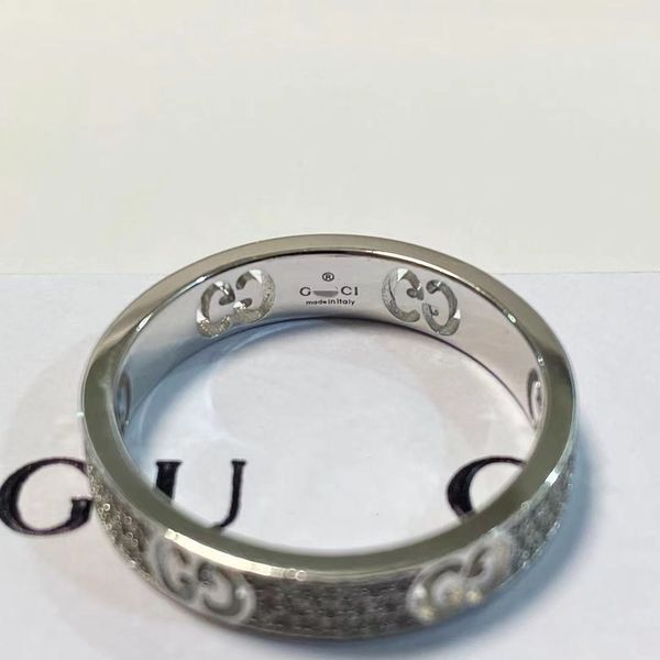 

double diamond s925 silver jewelry female fashion simple lovers ring