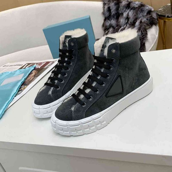 

designer sneakers wool women shoes warm ladies fashion casual shoe size 35-41, Black