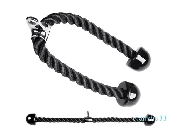 

fitness equipment nylon drawstring biceps triceps back shoulder exercise pulldown strength trainning triceps rope gym fitness pulldown metal