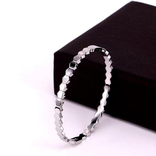 

bangle 4mm rhombic-shaped stainless steel bangles bracelet for women numerals design jewelry gifts drop, Black