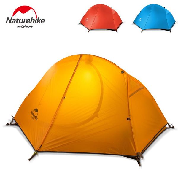 

naturehike ultralight tent orange/blue/red with footprint included perfect for backpacking kayaking camping and bikepacking tents shelt