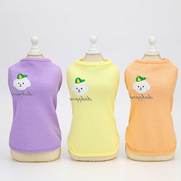 

the dog clothes spring and pet summer 21 embroidered dog vest bixiong clothing