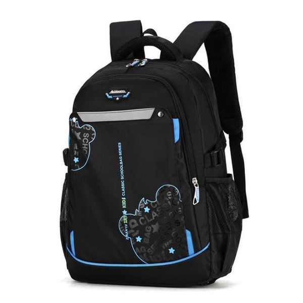 

reflective strip cartoon printing backpack school bag waterproof light weight boys schoolbags bags