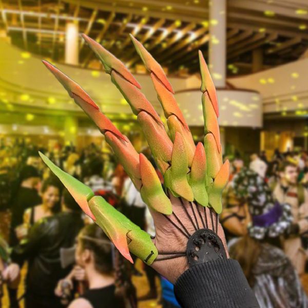 

flesh-colored praying mantis knuckle hand halloween finger decoration