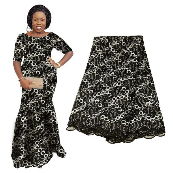 

ribbon 2021 selling voile lace african fabric french beaded stones nigerian swiss fabrics for every dress, Pink;blue