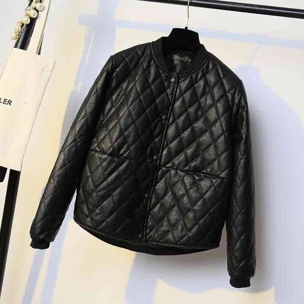 

leather jacket high fashion men belt winter bf large thickened cotton padded clothes short autumn and, Black