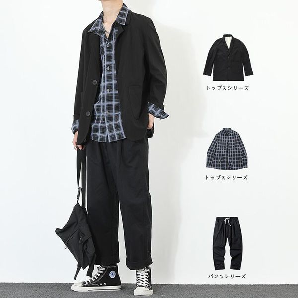 

men's tracksuits casual loose men sets fashion korean style harajuku long sleeve autumn jogging chandals hombre clothing db60tz, Gray