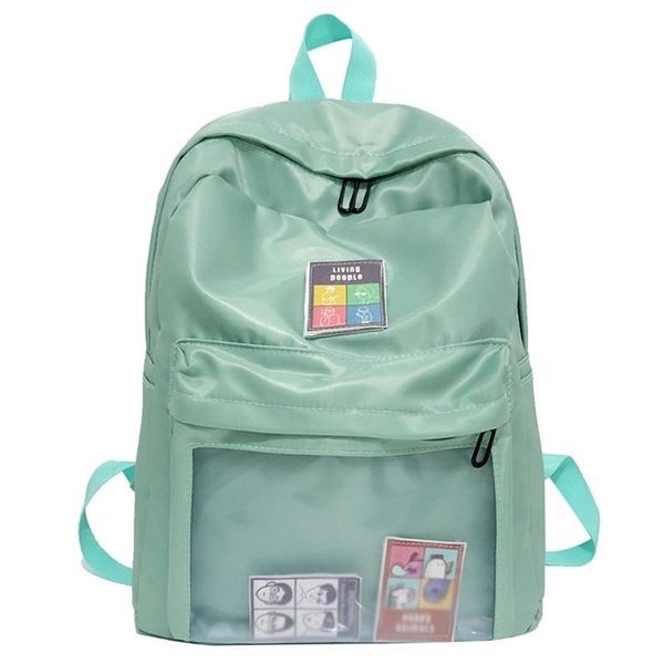 

backpack travel mochila waterproof school bags bookbags harajuku clear pocket girls