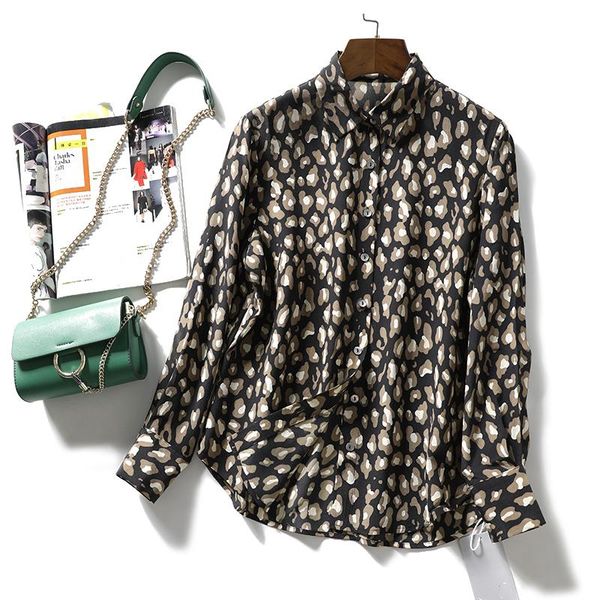 

women's blouses & shirts blouse women 2021 products in spring and summer casual lapel long sleeve single breasted cardigan irregular sm, White