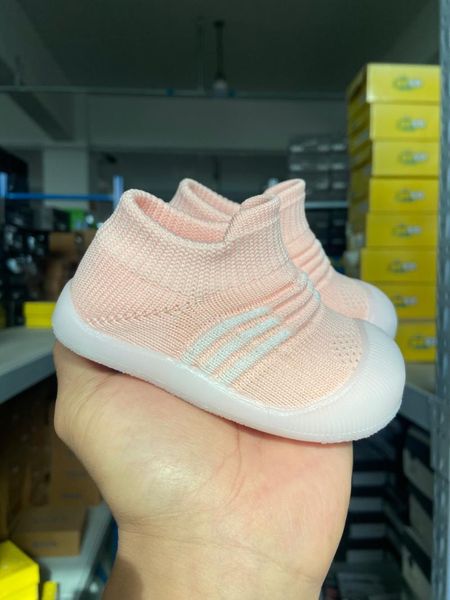 

first walkers 2021 spring baby socks shoes knitted breathable mesh boys girls soft bottom toddler baotou anti-kick