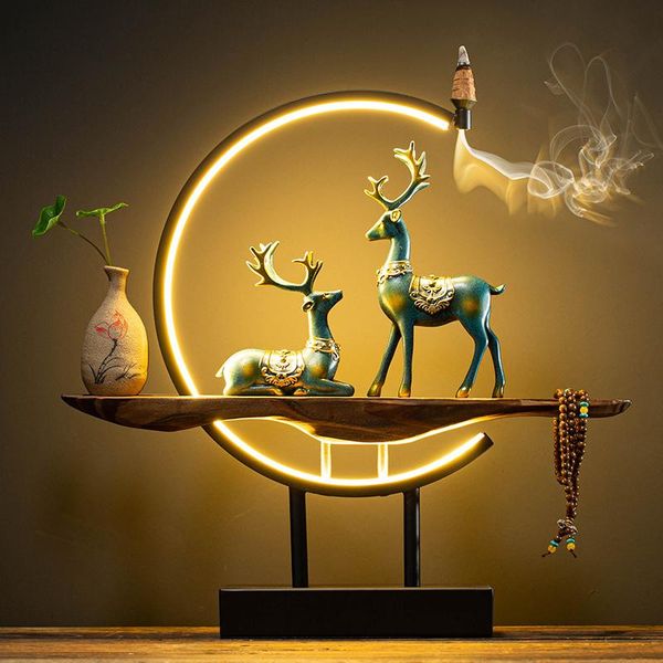 

fragrance lamps modern wood incense burner creative ornaments essence backflow burners quemador de incienso decoration zen dj60xl
