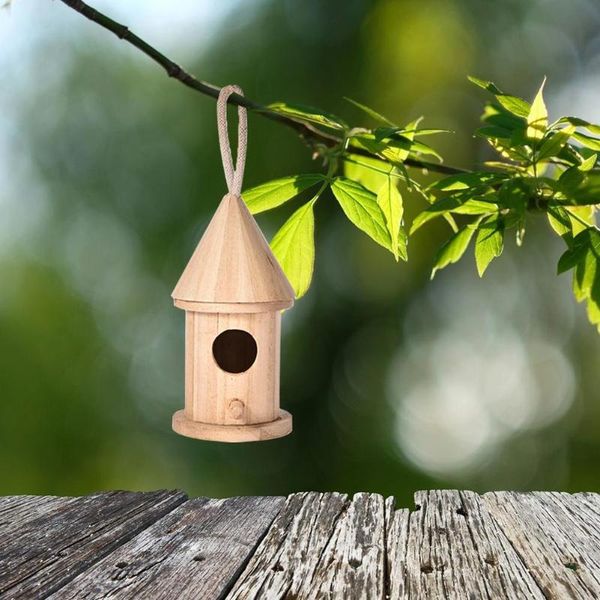 

love shape bird house outdoor hanging nest home decoration gardening double storey loft cages