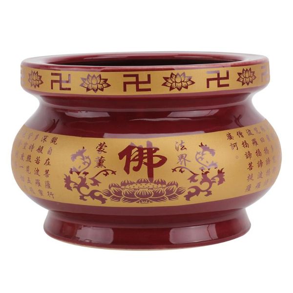 

fragrance lamps 1pc ceramic incense burner creative holder home censer decor red