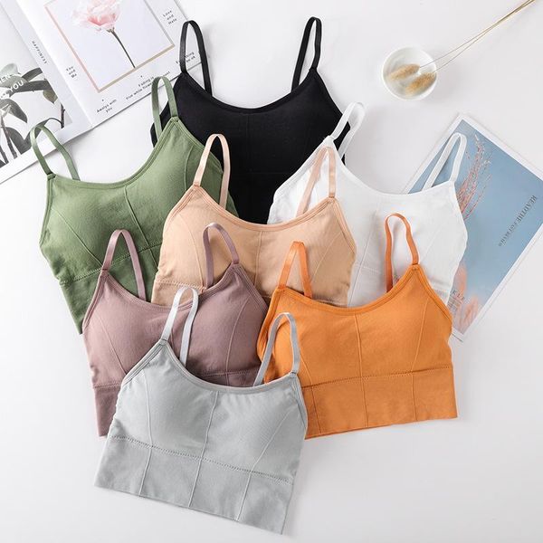 

yoga outfit cotton sports bras women push up solid bra jogging gym girl underwear fitness running