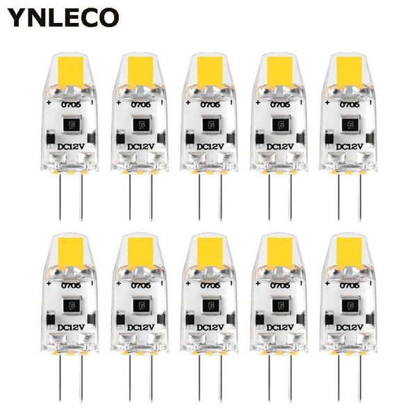 

bulbs 10pcs g4 led bulb 12v dc dimmable cob lamp lampadas light 360 beam angle no flicker replace 10w 15w halogen