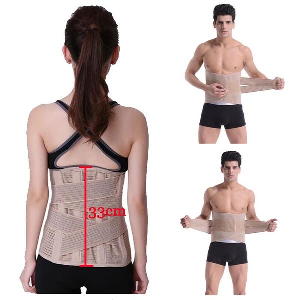 

elastic adjustable double pull posture corrector belt fitness corset back orthopedic brace lumbar support waist, Black;gray