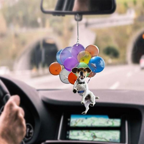 

interior decorations style cute funny hanging pendant creative decorative acrylic for car accessories goods dog balloon mirror