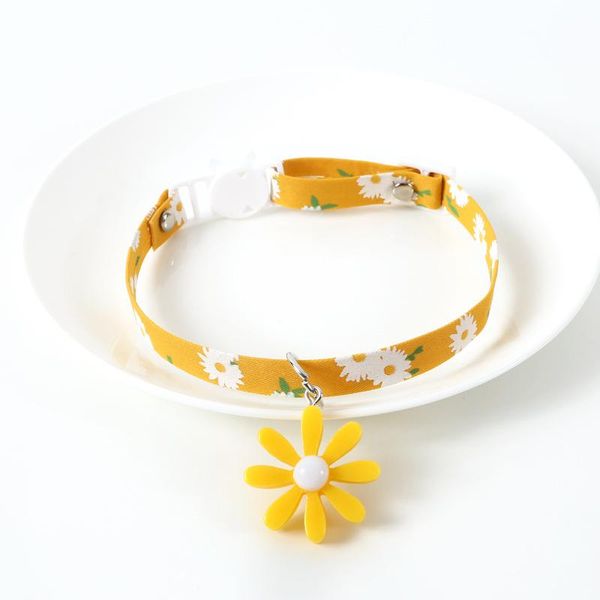 

daisy adjustable pet collar cat dog necklace gatos accesorios chat accessoires pour chats para costumes