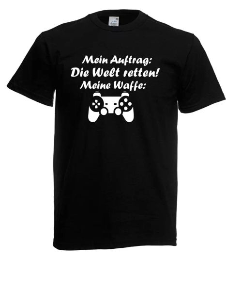 

mens t-shirt my auftag-save the world i spells i fun i funny until 5xl, White;black