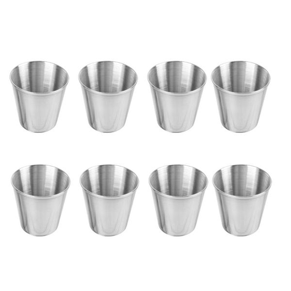 

6pcs stainless steel cups s portable drinking tumblers mugs