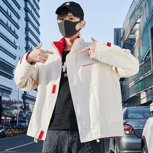 

men's jackets men clothing fall winter jacket warm clothes korean style plus size long sleeve fashion windbreaker hip hop wmnd, Black;brown
