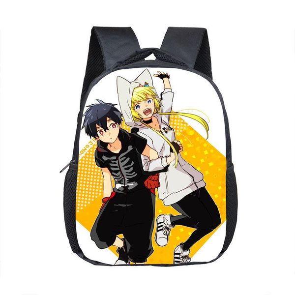 

summer feather dacron schoolbag animation peripheral backpack