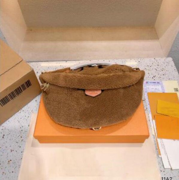 

designers bags lambs wool bumbag cross body shoulder bag fashion waist bags temperament bumbags cross fanny pack bum waist purse