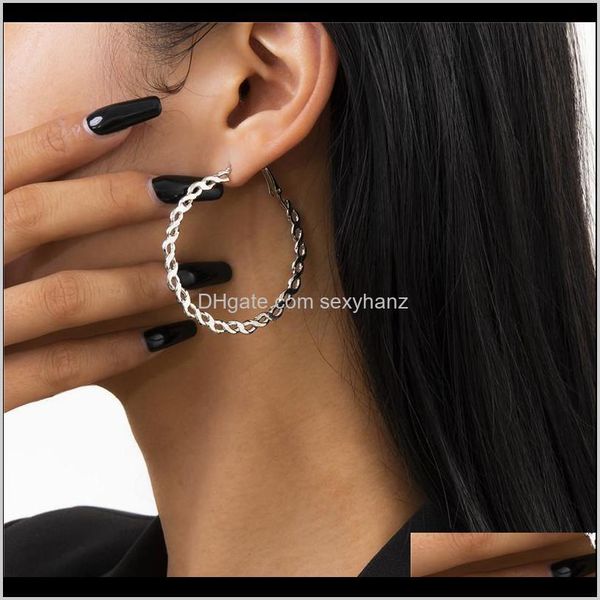 

delivery 2021 multi element hollow square stud earrings european gold twist ring ear drop set for women business gift dangle earring jewelry, Golden;silver