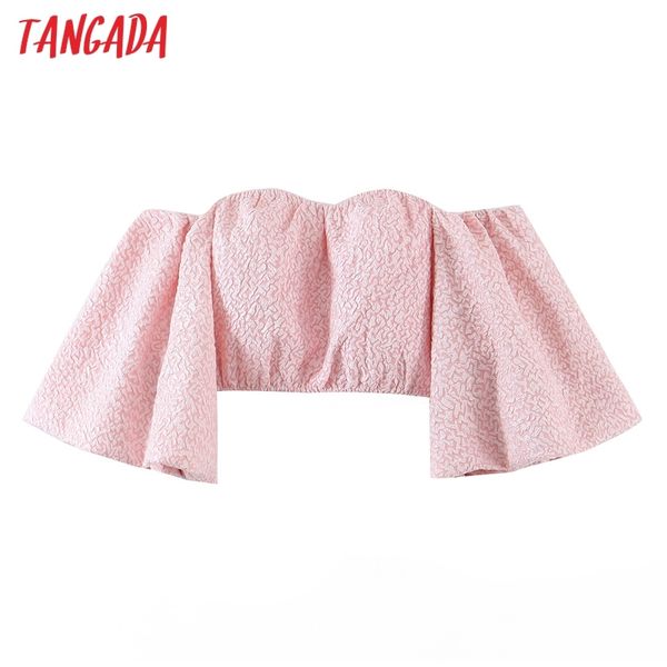 

women retro embroidery romantic blouse off shoulder summer chic crop shirt qw95 210416, White