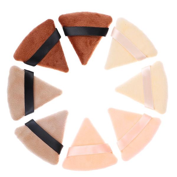 

sponges, applicators & cotton 2pcs triangle velvet cosmetic puff foundation cream mini makeup sponge puffs make up tools
