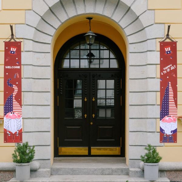 

pair patriotic door banner multi-purpose porch sign premium curtain & drapes