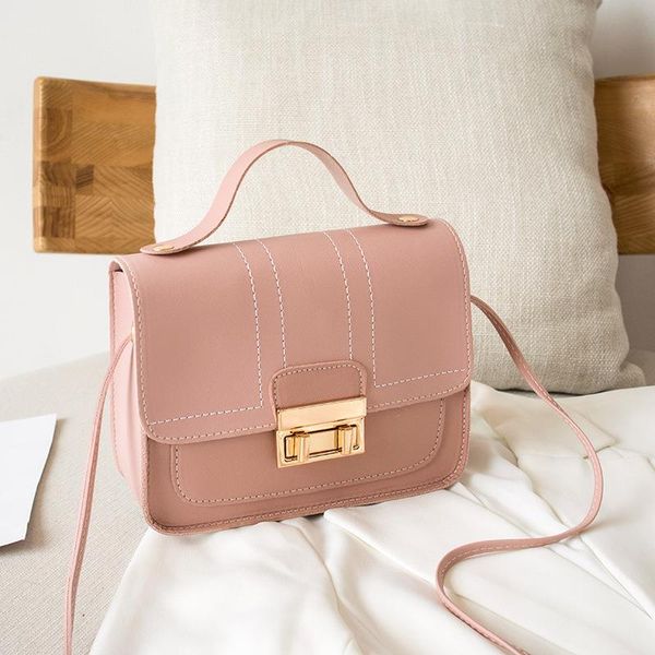

2021 messenger trade bag trend square new fashion foreign lock small women's one-shoulder uaoct