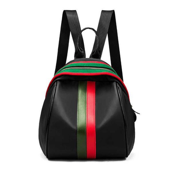 

handbag lady bag famous brand design new trend korean oxford backpack canvas women's bag, Red;black