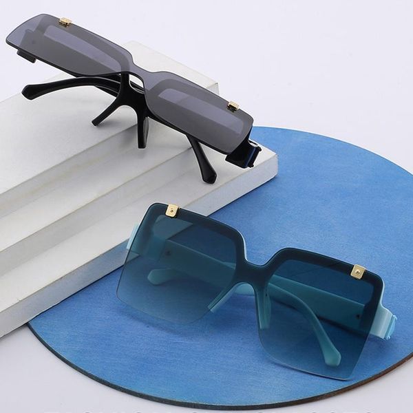 

sunglasses glasses women fashion ladies well-known designer 2021 latest gradient color lenses men's uv400, White;black