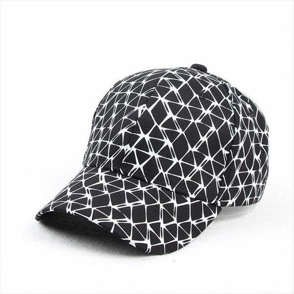 

cotton plaid line casquette baseball cap adjustable snapback hats for men and women 178, Blue;gray