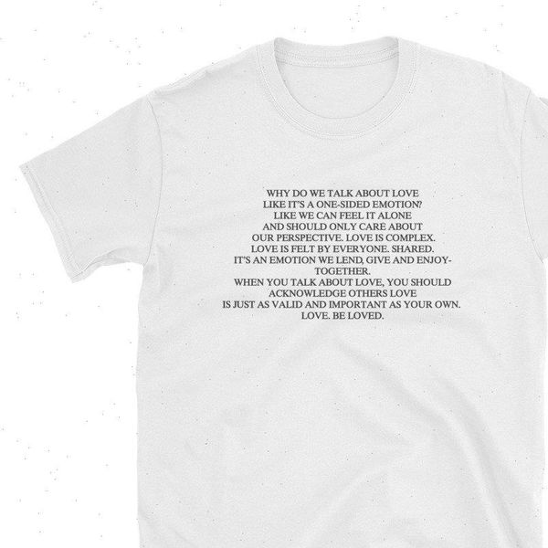 

kuakuayu hjn be loved women t shirts graphic tee summer fashion 100% cotton shirt korean kawaii short sleeves, White