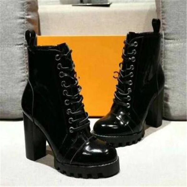 

black patent leather boots mujer bottom female shoes casual zapatos fashion women