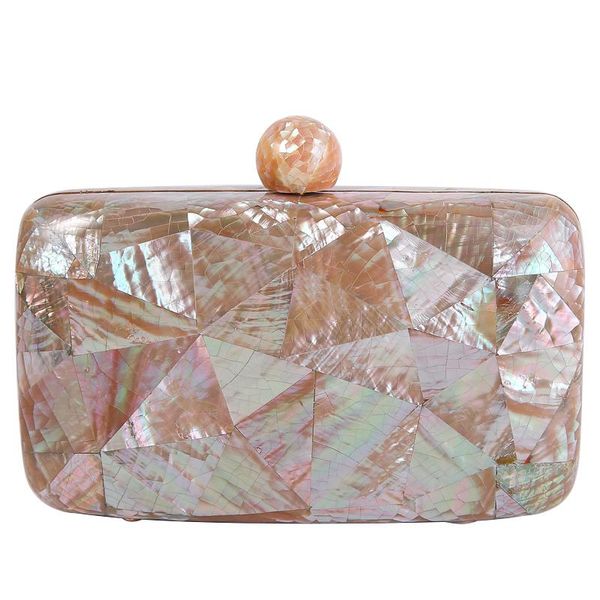 

philippines imported natural shells hand-polished high-end texture clutch bag first-class distinguished shell evening bags