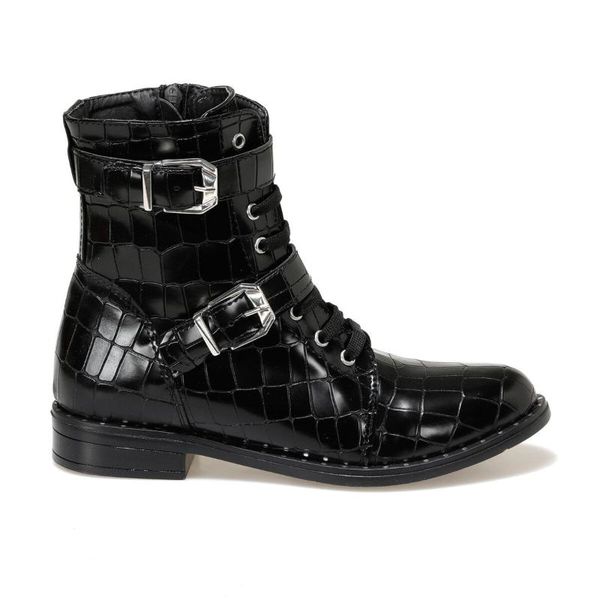 

boots 20k-1001 black women 's flat