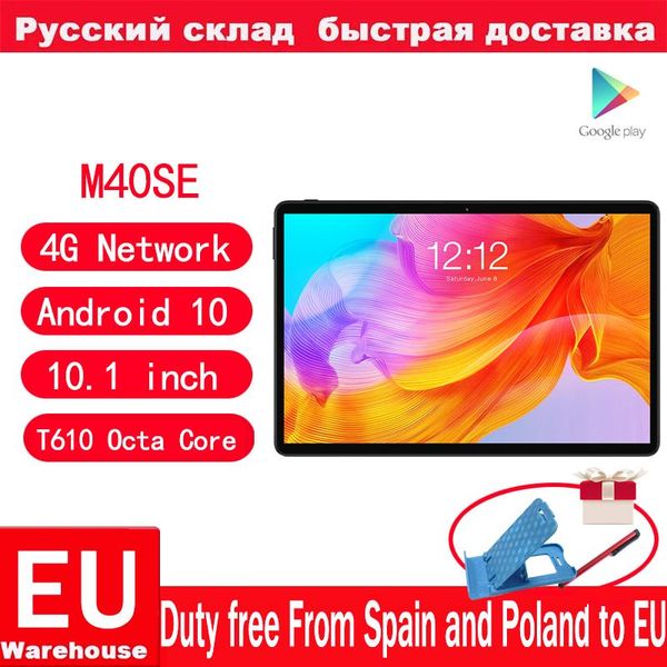 

teclast m40se android 10 tablets 4g network 10.1inch t610 octa core dual phone call 1920x1200 6gb ram 128gb rom tablet pc