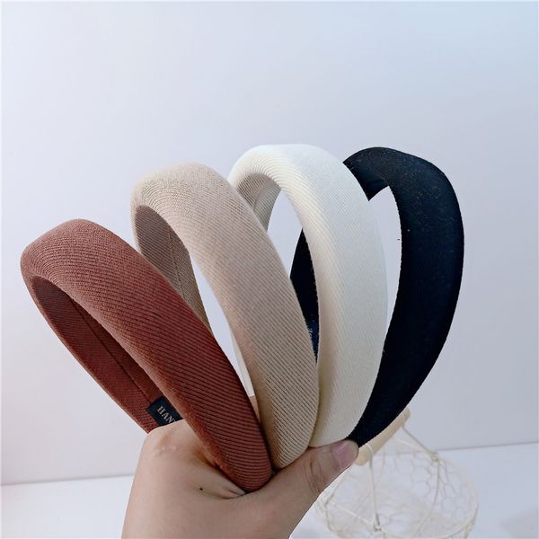 

new skull sponge hair hoop knead soft full headband wash face go out pin female headdress accessories fashion sale, Silver